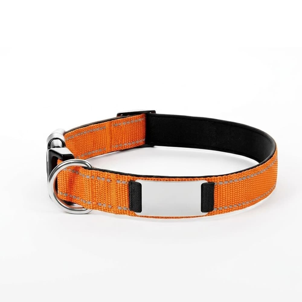 Reflective Stitched Nylon Dog Collar gallery 7
